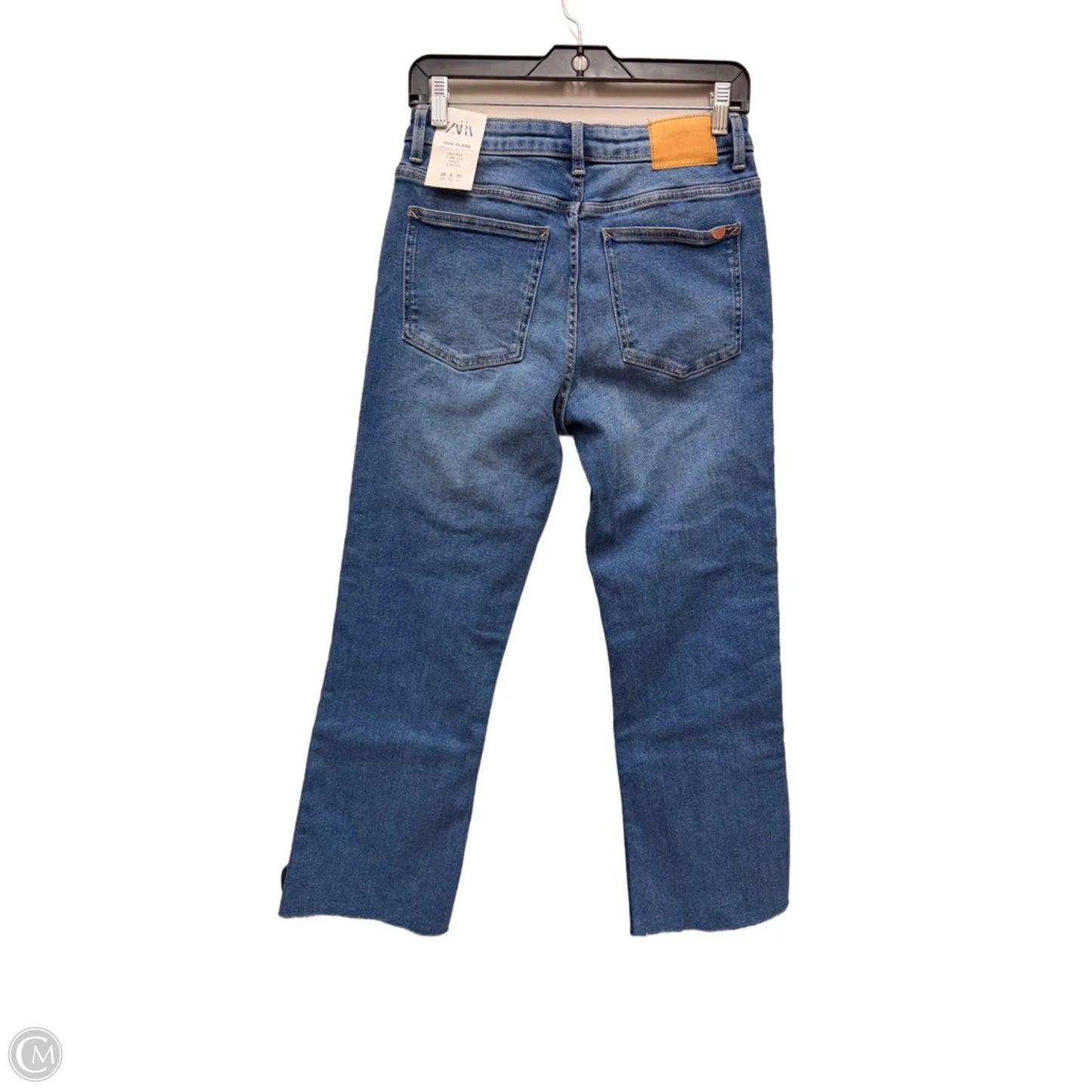 Jeans Straight By Zara In Blue Denim, Size: 6