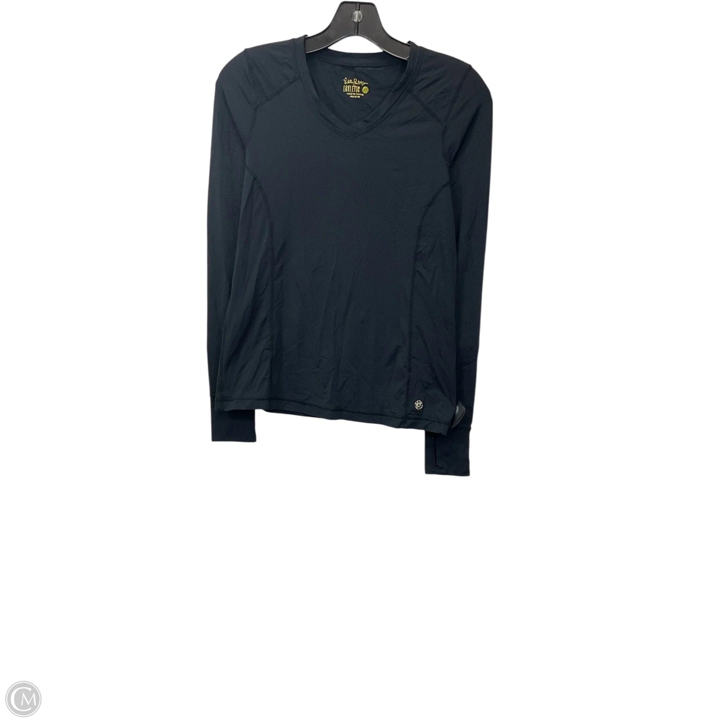 Athletic Top Long Sleeve Crewneck By Lilly Pulitzer In Black, Size: Xs