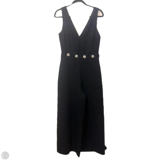 Jumpsuit Designer By Tory Burch In Black & Silver, Size: 8