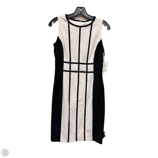 Dress Casual Midi By Calvin Klein In Black & White, Size: Sp