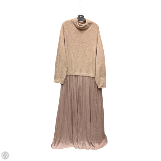 Dress Designer By Anthropologie In Tan, Size: 3x