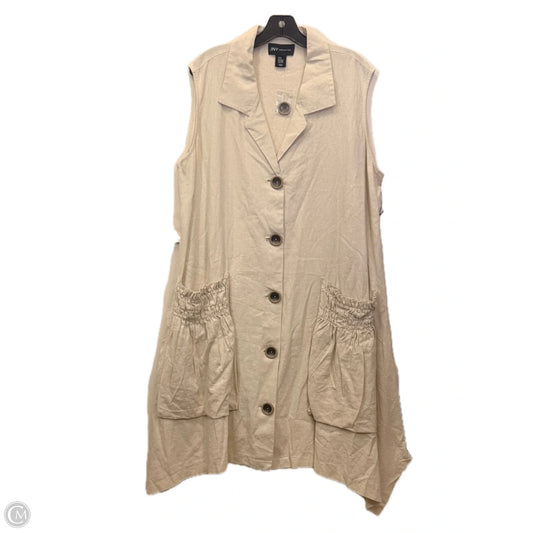 Dress Casual Midi By Jones New York In Tan, Size: 2x
