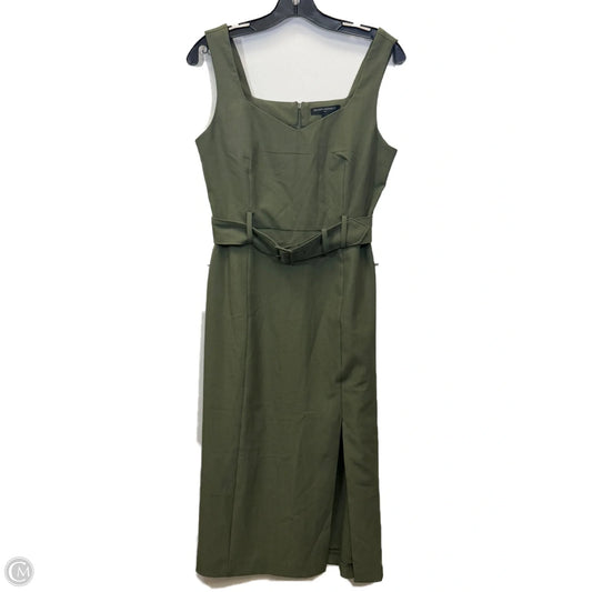 Dress Casual Midi By Banana Republic In Green, Size: Xs