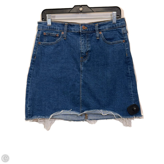Skirt Midi By J. Crew In Blue Denim, Size: S