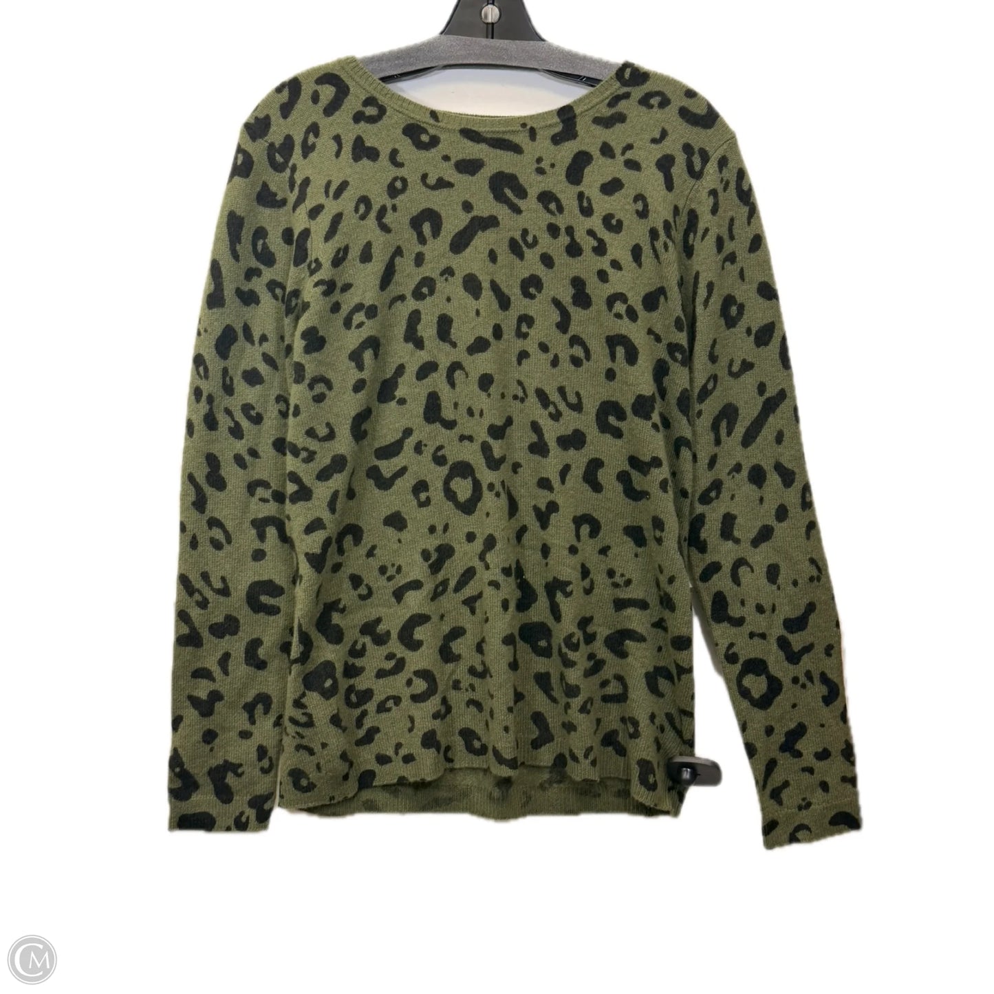 Sweater By Morgan Taylor In Animal Print, Size: L