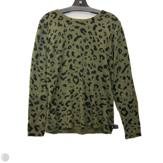 Sweater By Morgan Taylor In Animal Print, Size: L