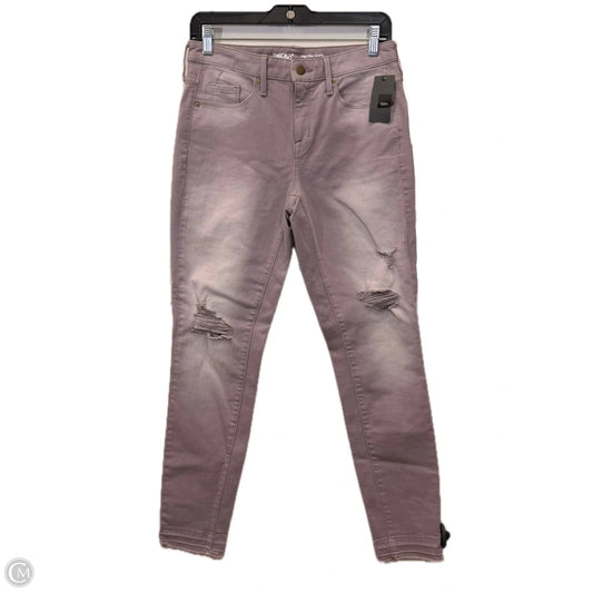 Jeans Skinny By Mossimo In Purple, Size: 4