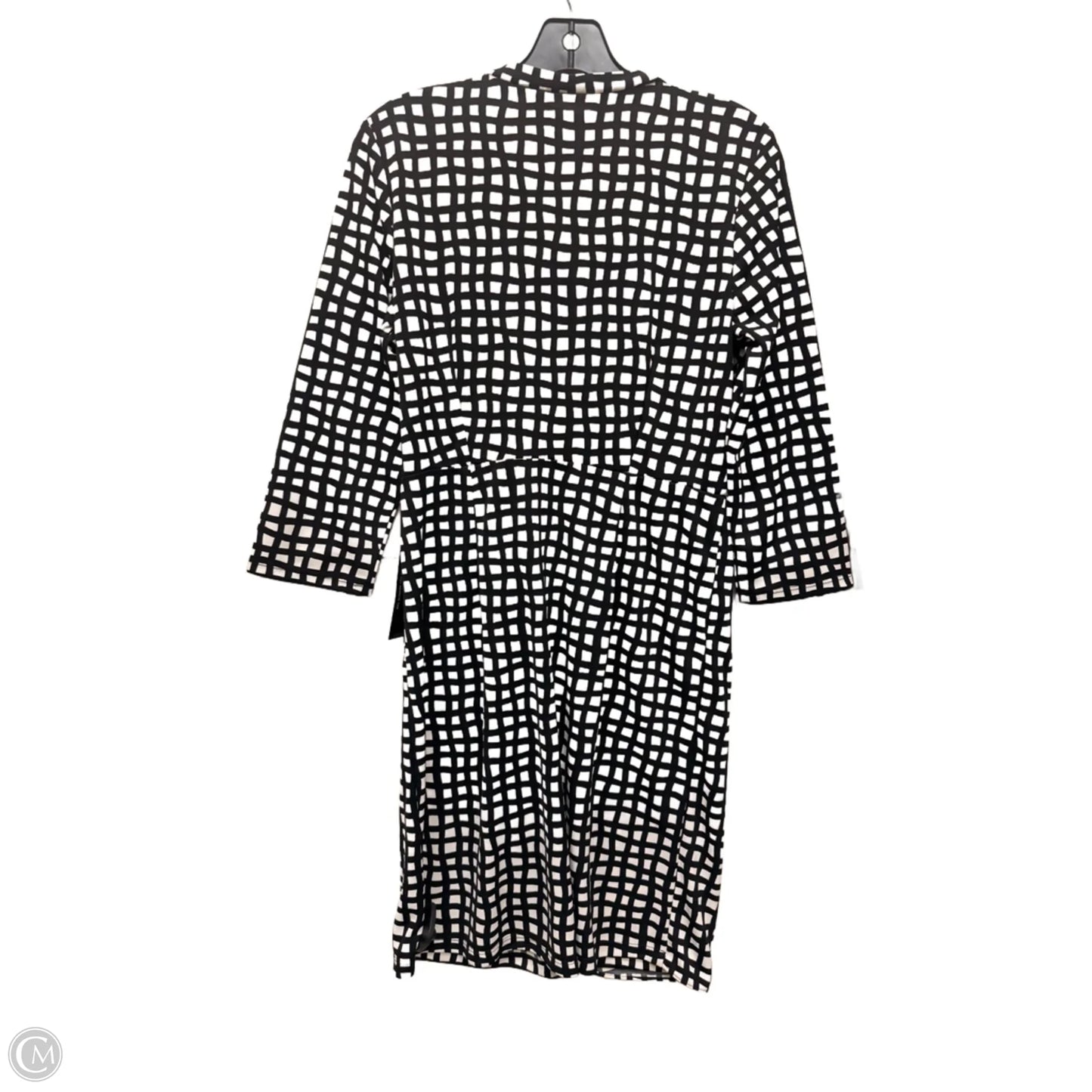 Dress Casual Midi By Limited In Black & White, Size: M