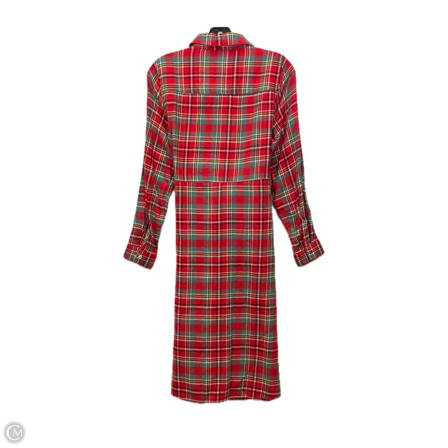Dress Casual Midi By Croft And Barrow In Plaid Pattern, Size: Sp