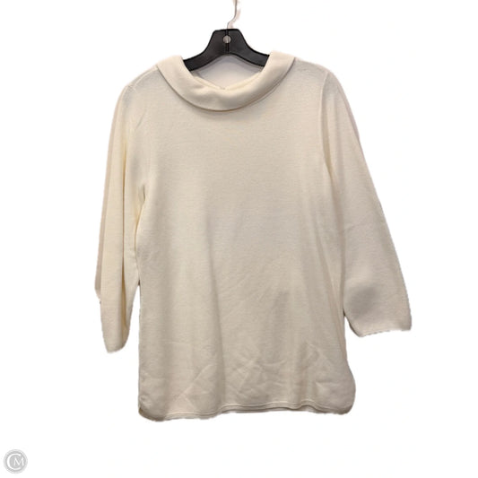 Sweater By Talbots In Cream, Size: M