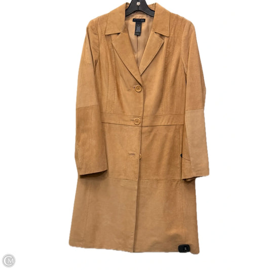 Coat Leather By Kenneth Cole In Tan, Size: M