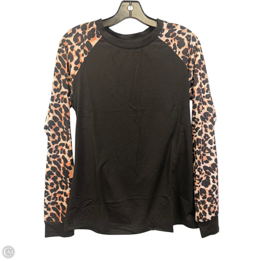 Top Long Sleeve By Wiholl In Animal Print, Size: S