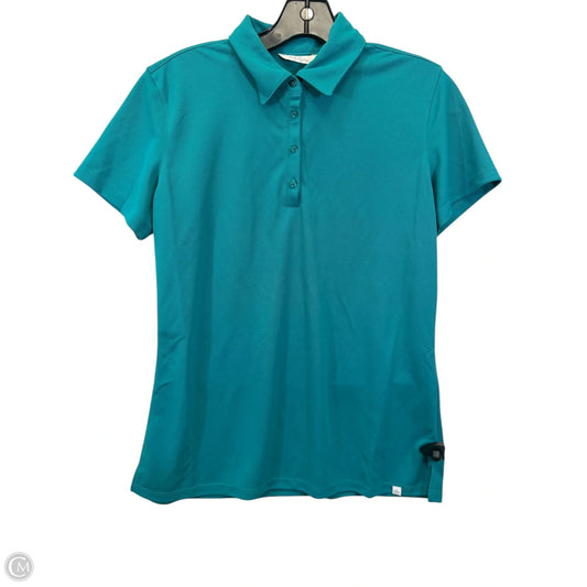 Top Short Sleeve By Lady Hagen In Teal, Size: M