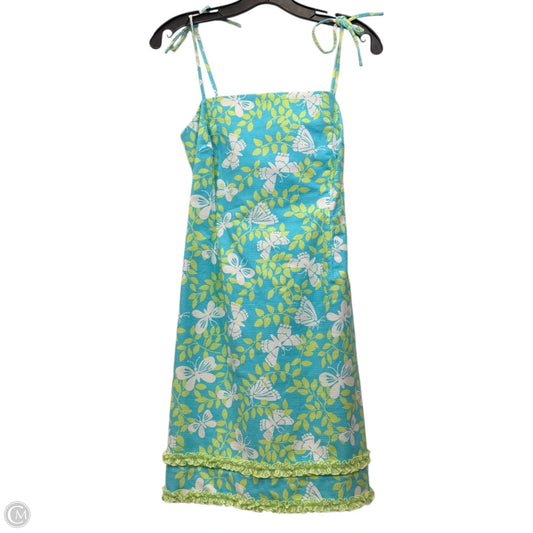 Dress Casual Midi By Lilly Pulitzer In Blue & Green, Size: M