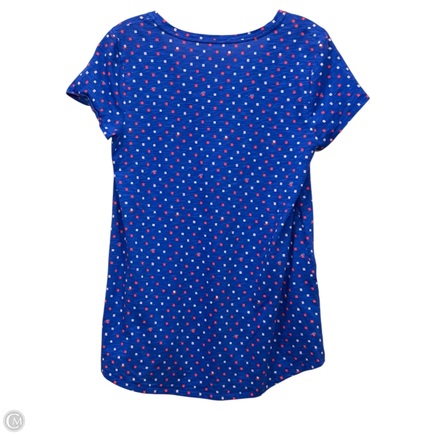 Top Short Sleeve By Lilly Pulitzer In Blue & Red, Size: S