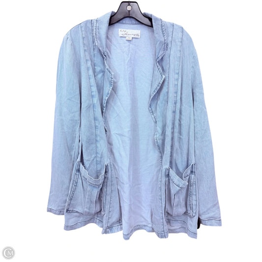 Cardigan By Vintage Havana In Blue Denim, Size: M