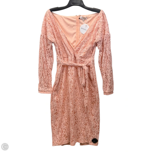 Dress Party Midi By Boohoo Boutique In Peach, Size: 2x