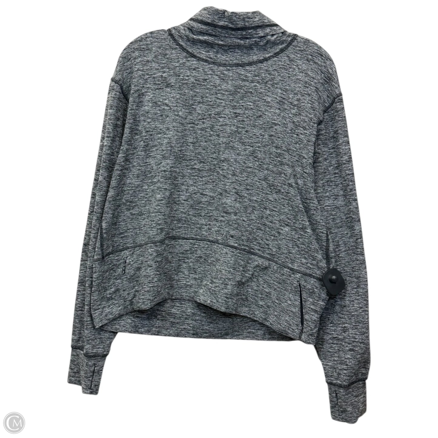 Sweatshirt Collar By Lululemon In Grey, Size: 8