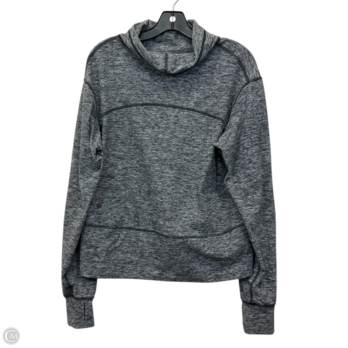 Sweatshirt Collar By Lululemon In Grey, Size: 8