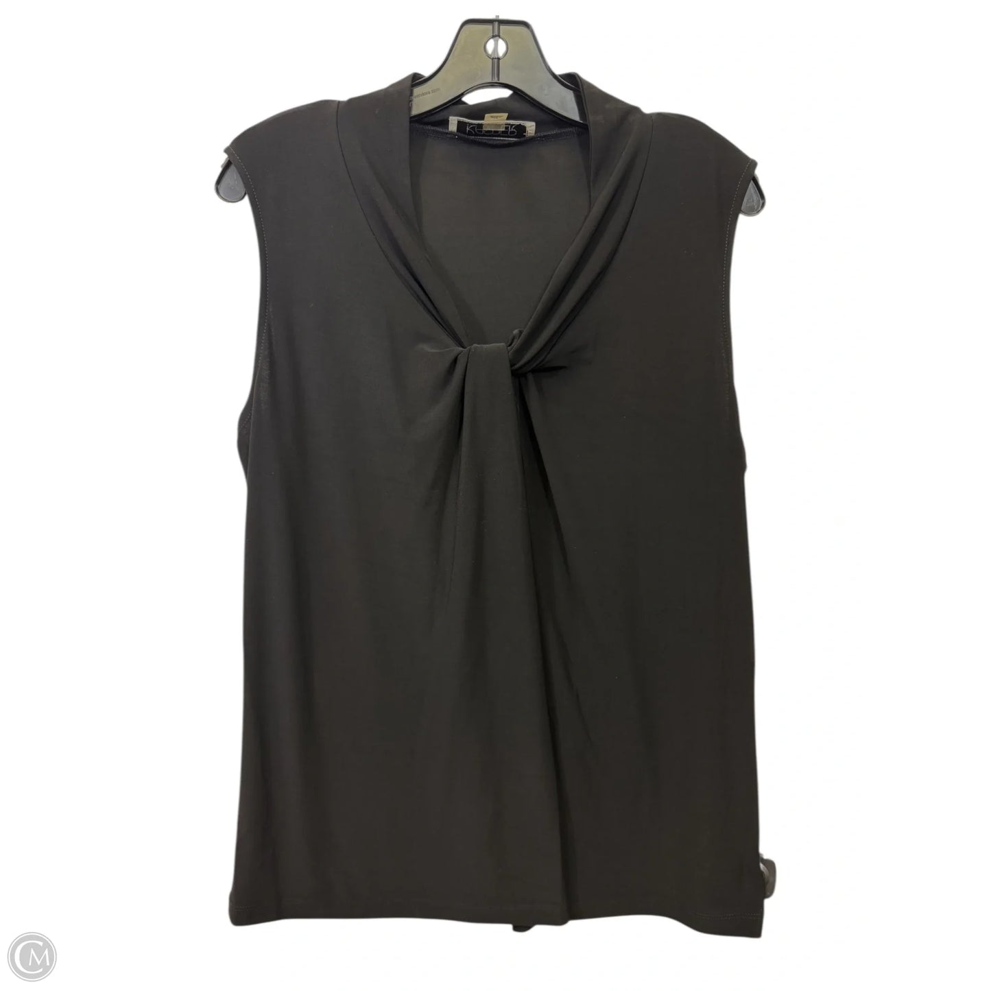 Top Sleeveless By Kasper In Black, Size: 1x
