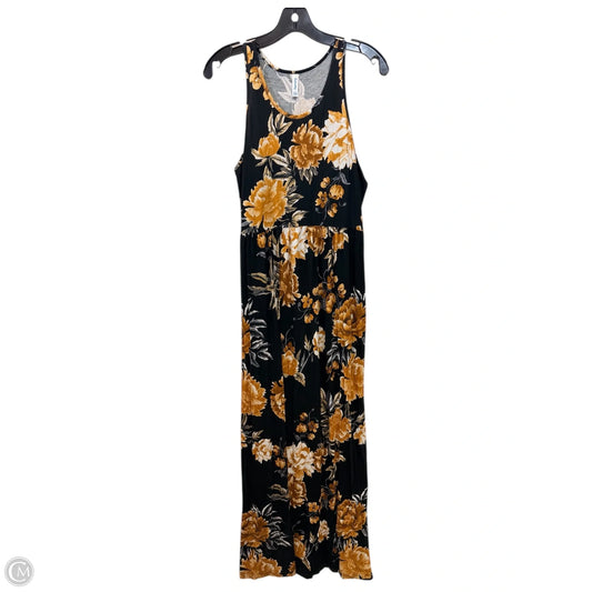 Dress Casual Maxi By Euovmy In Black & Gold, Size: 2x