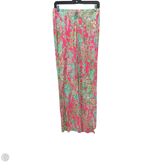 Pants Designer By Lilly Pulitzer In Green & Pink, Size: S