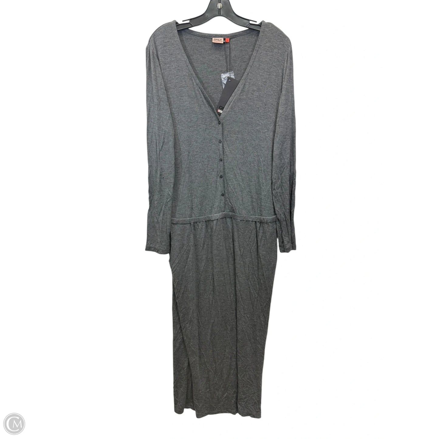 Dress Casual Maxi By Only In Grey, Size: Xl