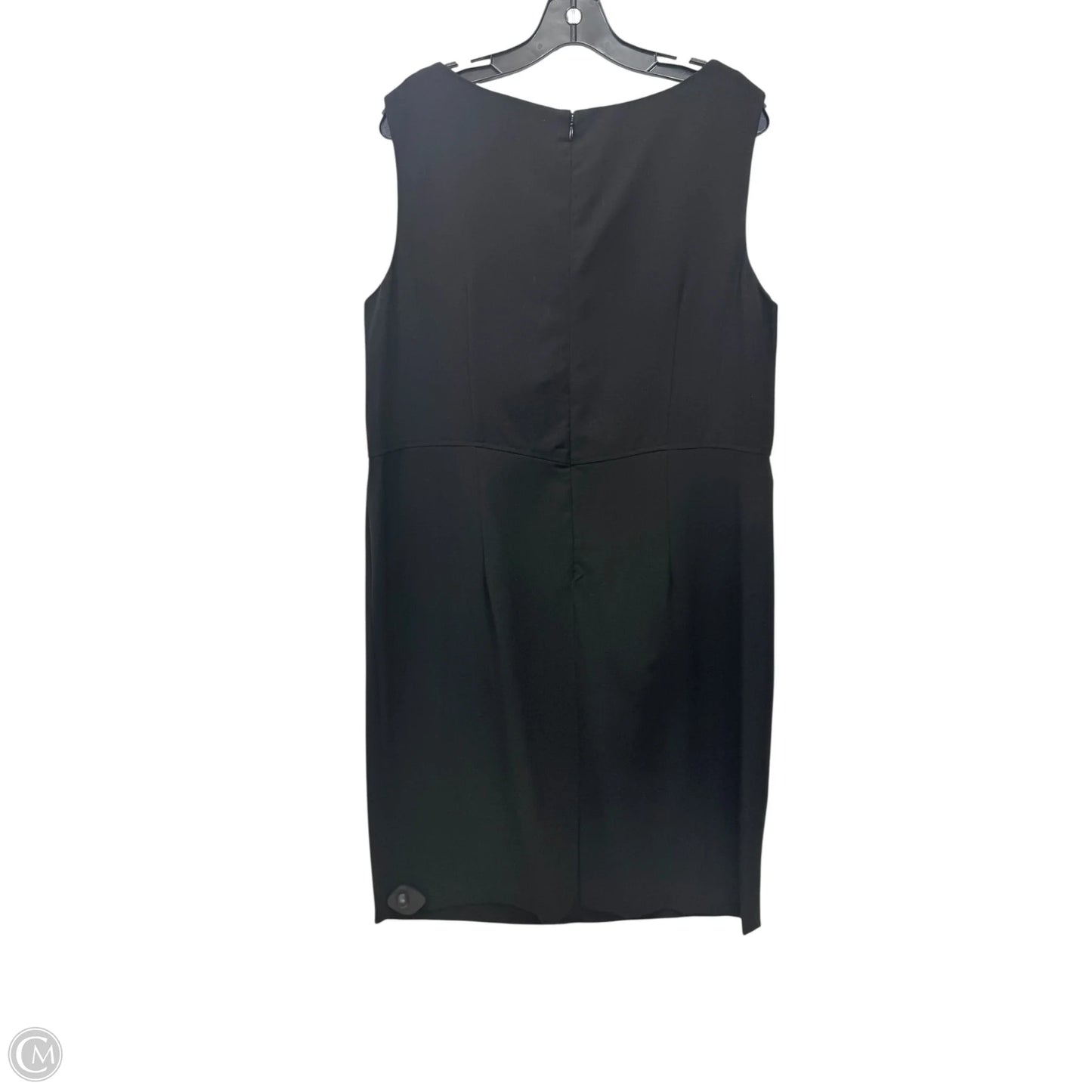 Dress Party Midi By Dressbarn In Black & Silver, Size: Xl