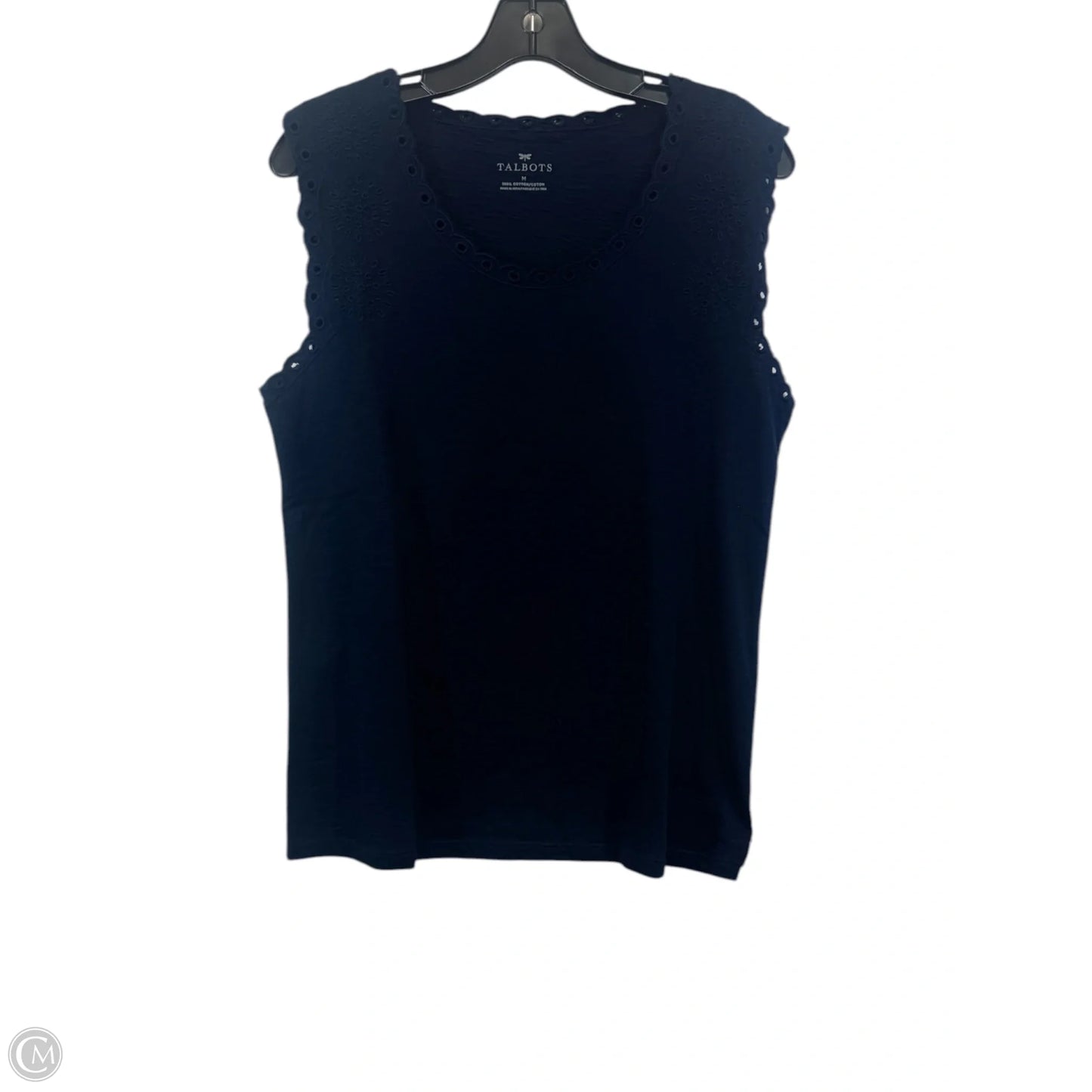 Top Sleeveless By Talbots In Navy, Size: M