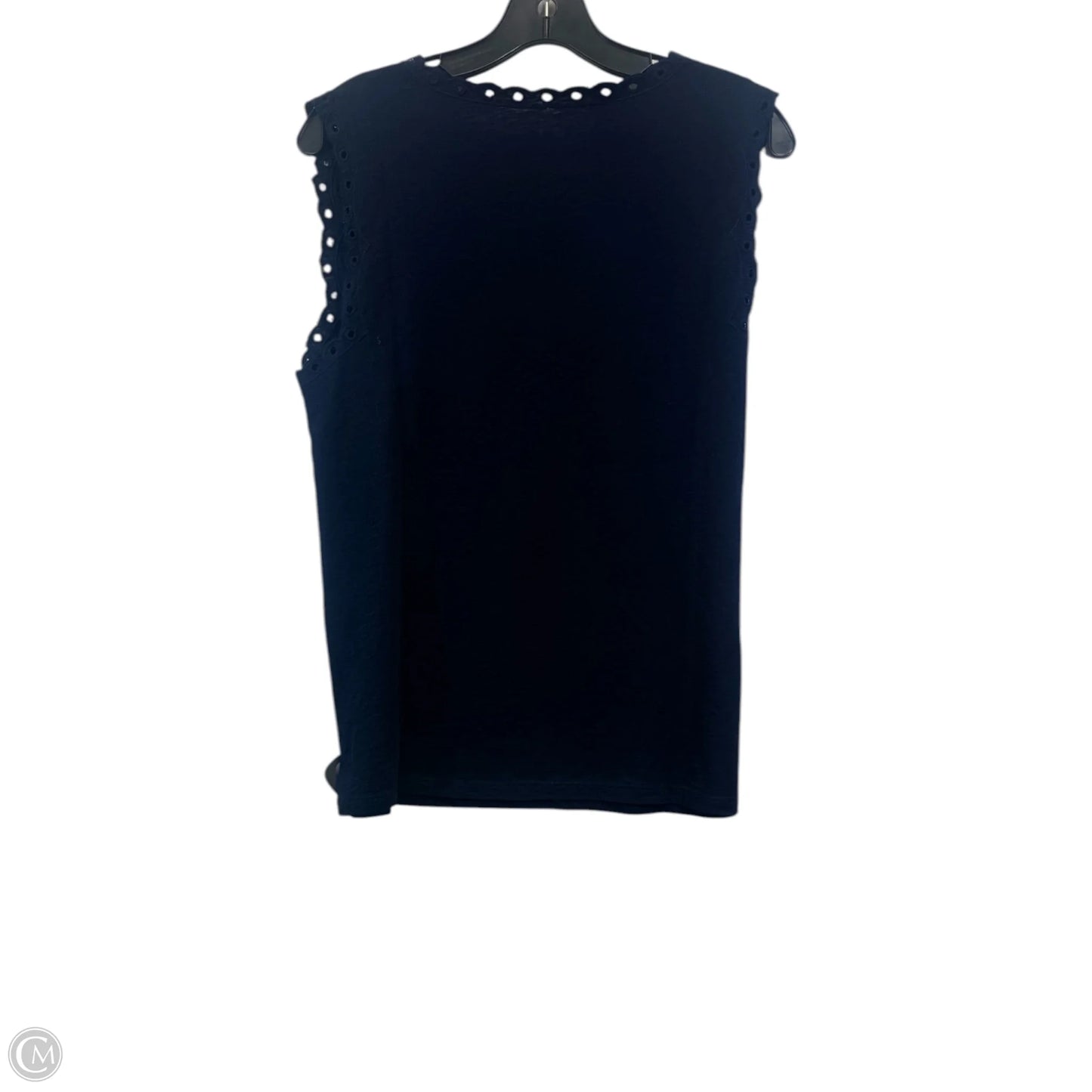 Top Sleeveless By Talbots In Navy, Size: M