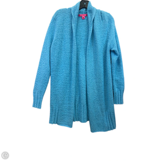 Sweater Cardigan Designer By Lilly Pulitzer In Blue, Size: M