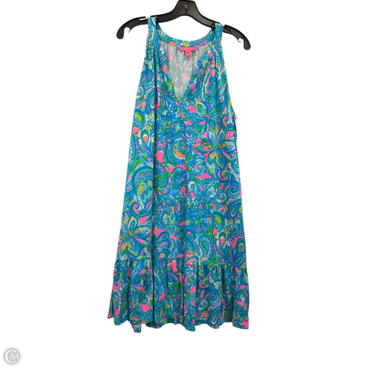 Dress Designer By Lilly Pulitzer In Blue & Pink, Size: L