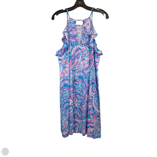 Dress Designer By Lilly Pulitzer In Blue & Purple, Size: L