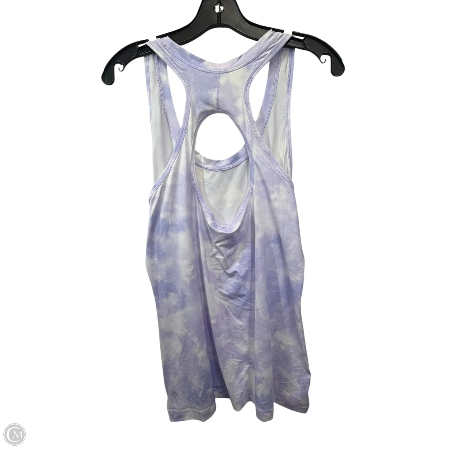 Athletic Tank Top By Athleta In Purple & White, Size: L