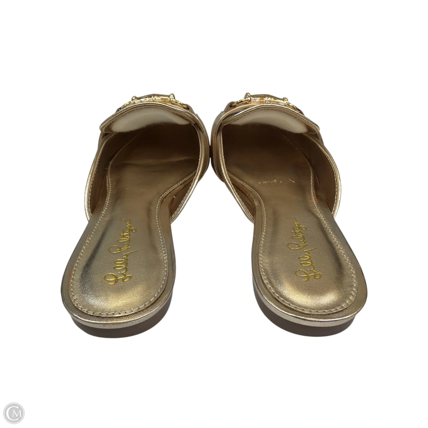 Shoes Designer By Lilly Pulitzer In Gold, Size: 8