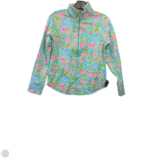 Top Long Sleeve Designer By Lilly Pulitzer In Blue & Pink, Size: Xxs