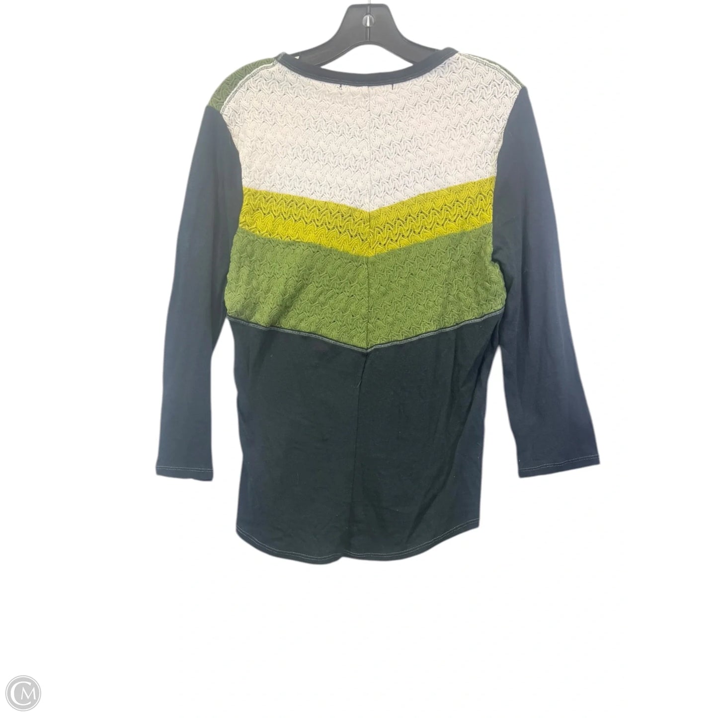 Top Long Sleeve By We The Free In Black & Green, Size: Xl