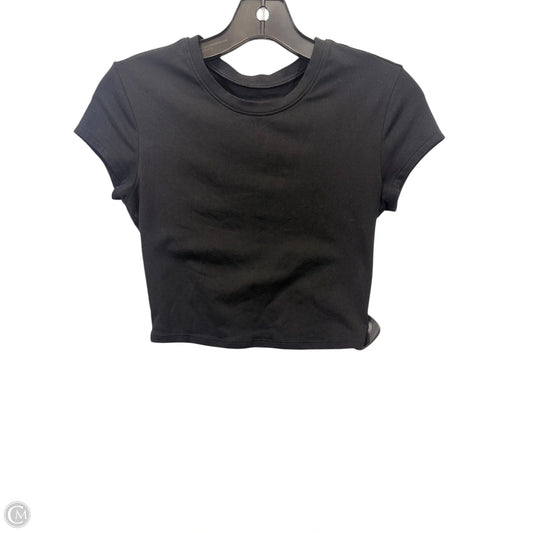 Athletic Top Short Sleeve By Alo In Black, Size: S