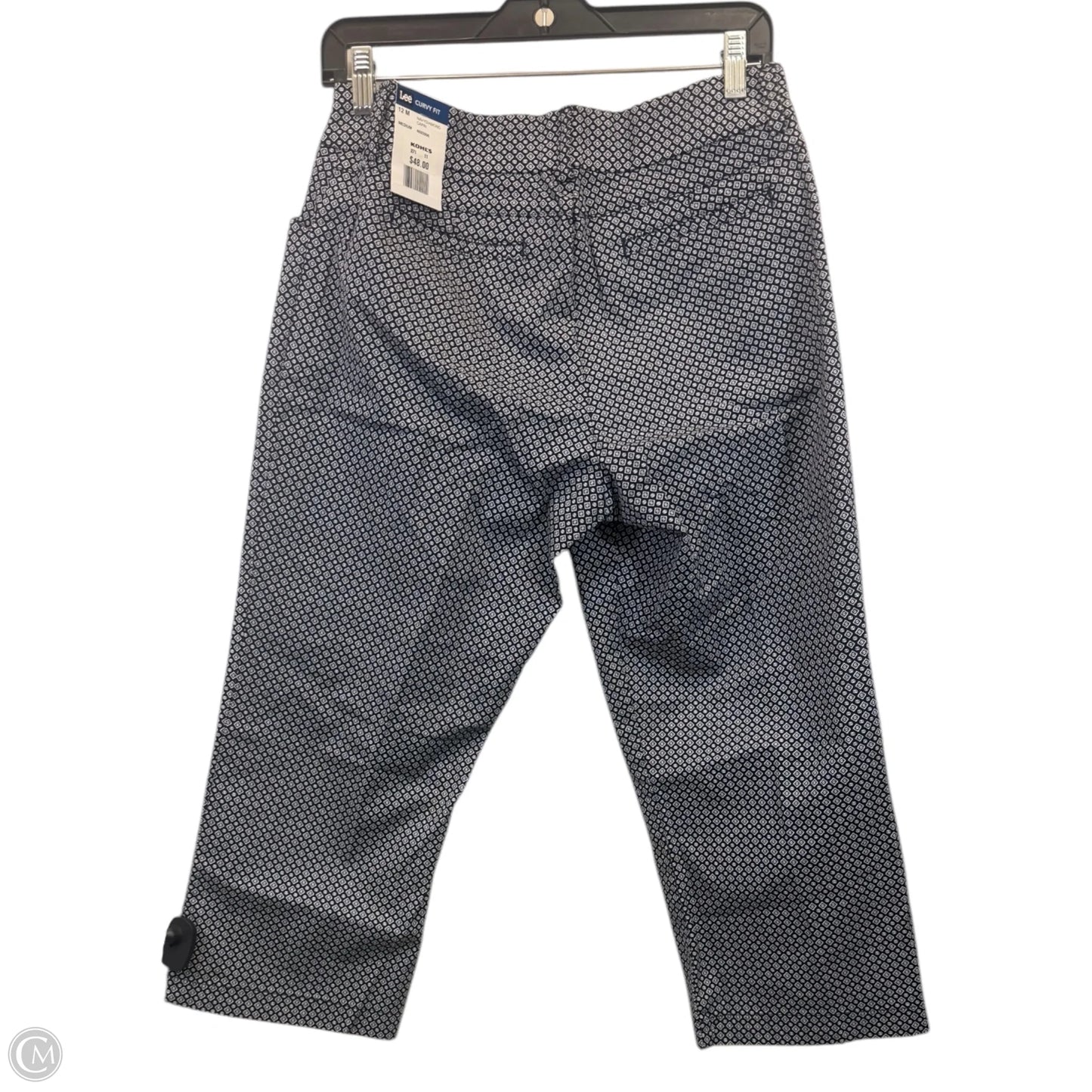 Capris By Lee In Blue & White, Size: 12