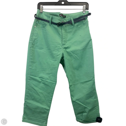 Capris By Lee In Green Denim, Size: 12