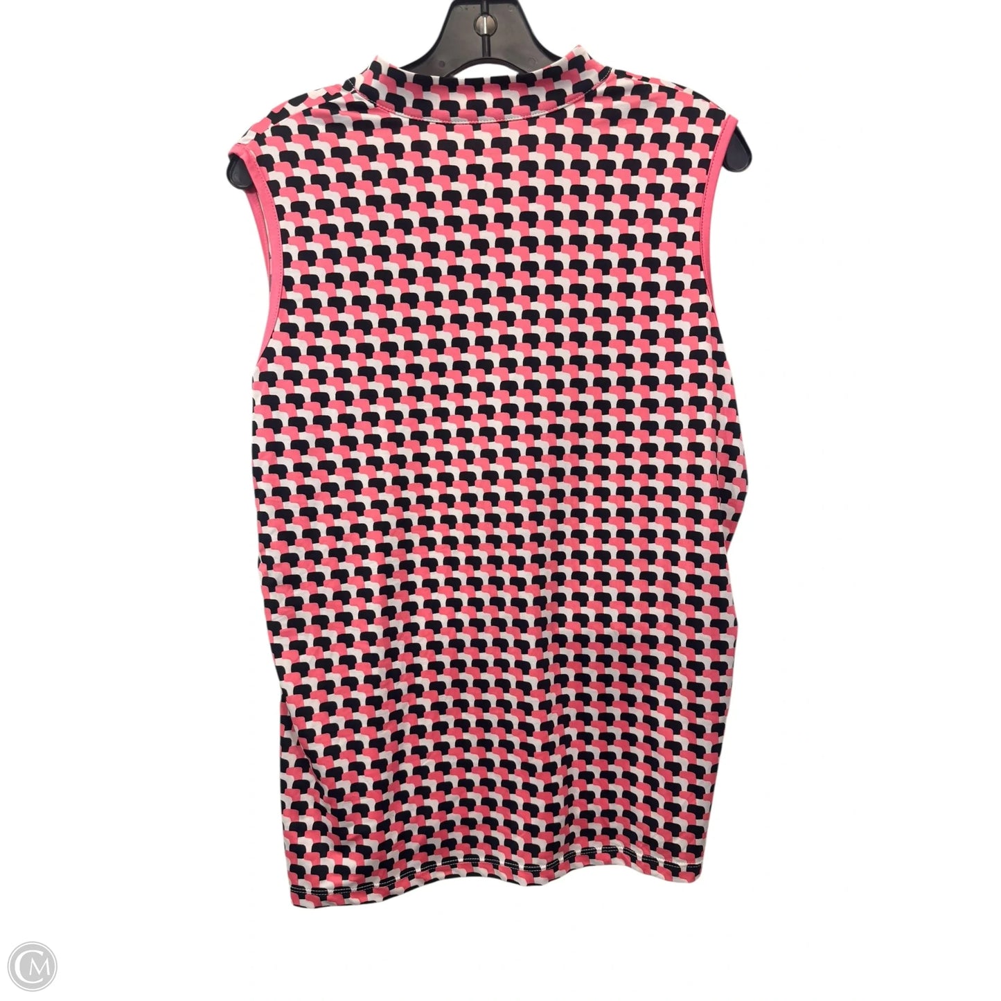 Athletic Top Short Sleeve By Tail In Black & Pink, Size: Xl