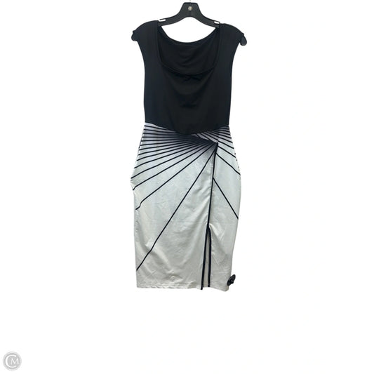 Dress Casual Midi By Shein In Black & White, Size: M