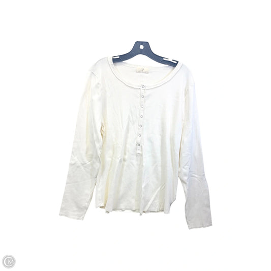 Top Long Sleeve By T.la In Cream, Size: Xl