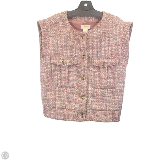 Vest Other By Maeve In Pink & Tan, Size: S