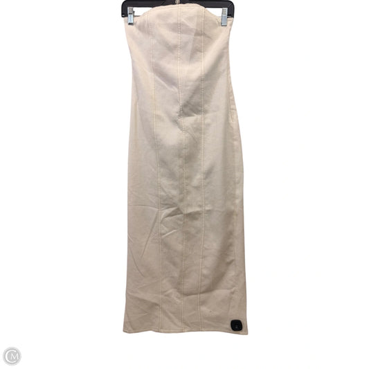 Dress Casual Maxi By Zara In Cream, Size: Xs