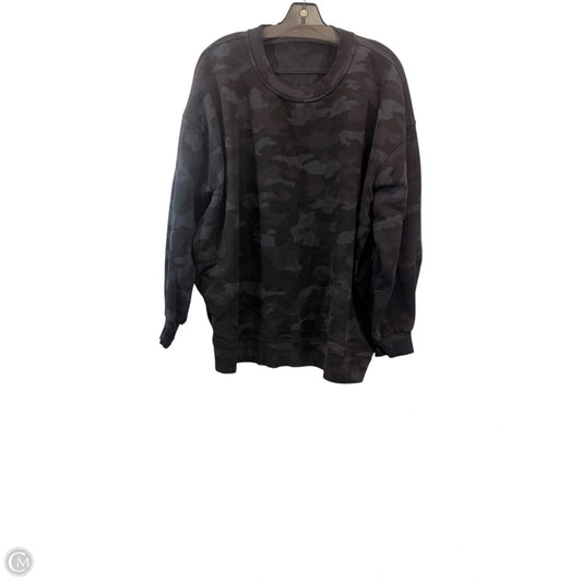 Athletic Sweatshirt Crewneck By Lululemon In Camouflage Print, Size: 2x