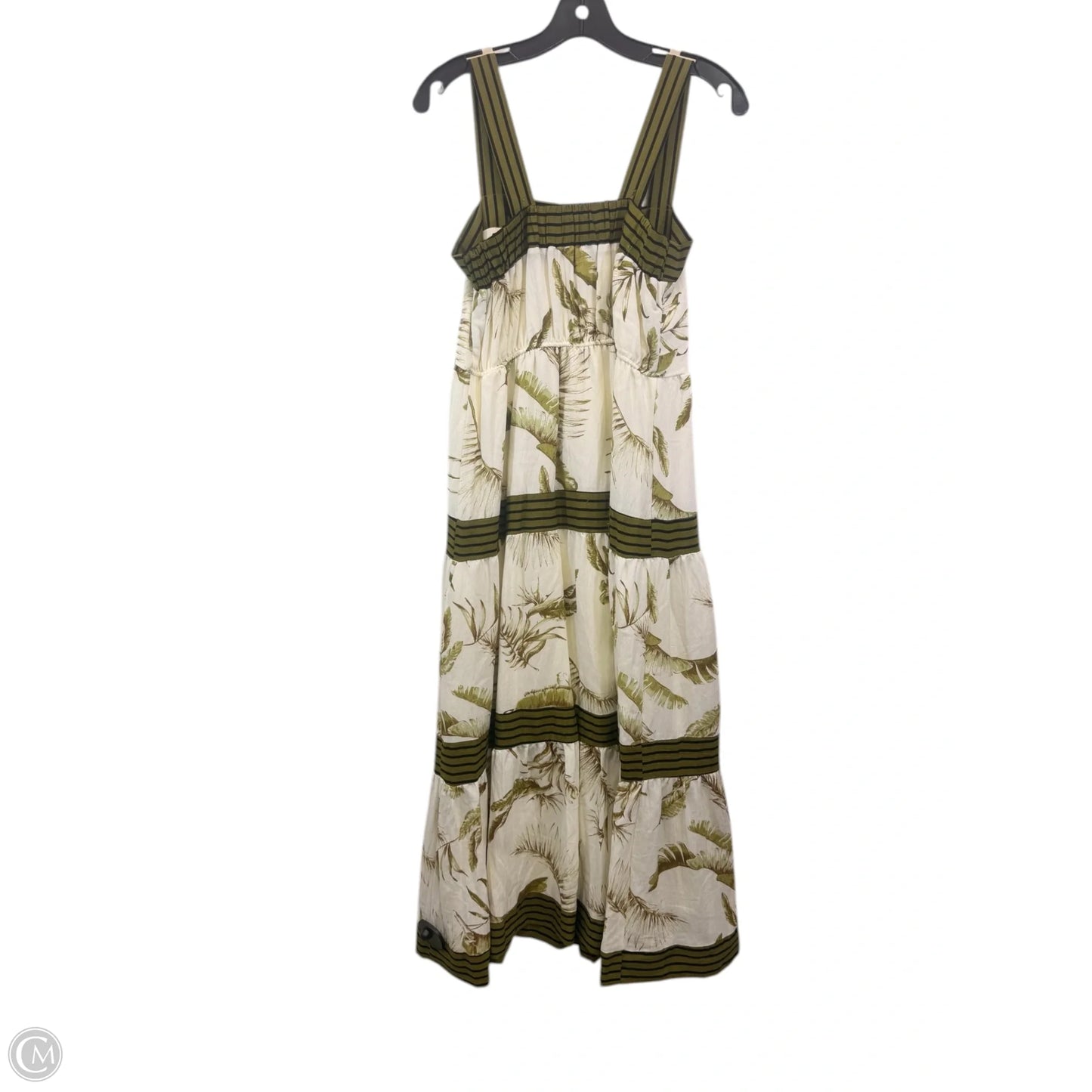 Dress Casual Maxi By By the River In Green & Tan, Size: M