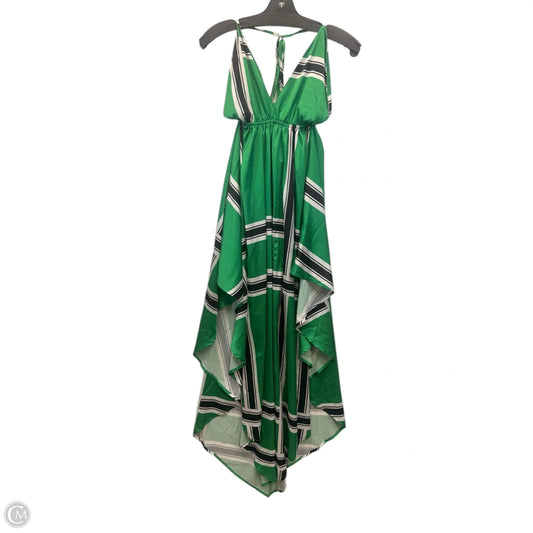 Dress Casual Maxi By Akira In Green & White, Size: M