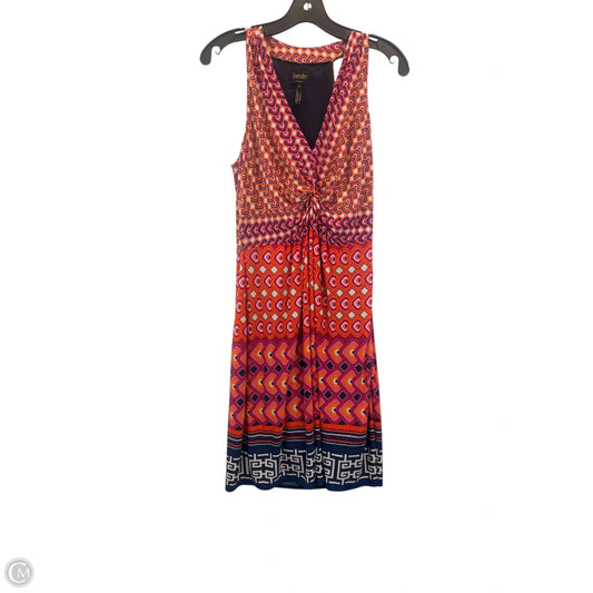 Dress Casual Midi By Laundry In Orange & Purple, Size: M