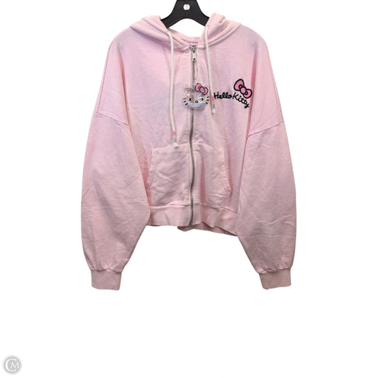 Sweatshirt Hoodie By Forever 21 In Pink, Size: M